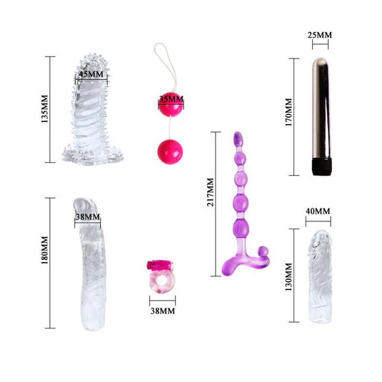 Baile Kit de Vibrador y Fundas para el Pene